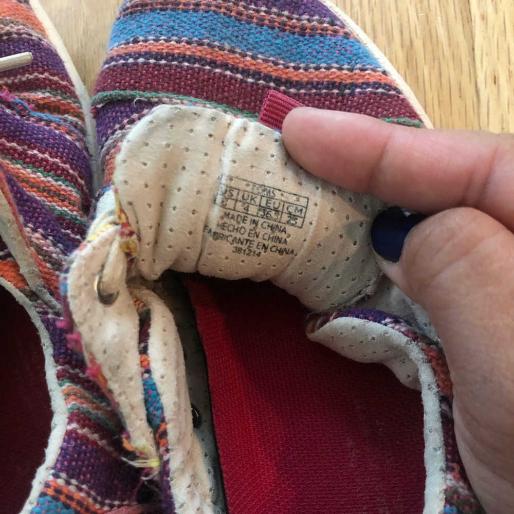 Toms Del Ray woven sneaker size 5 womens - Picture 5 of 6